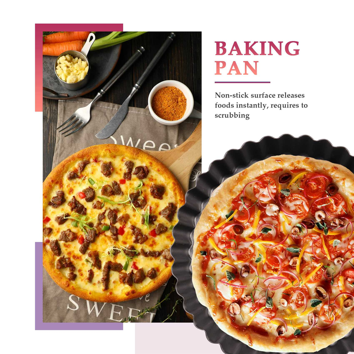 Pie Tin,Non-Stick Pie Dish,Rou - Tart Pan Loose incelemesi ve fiyatı