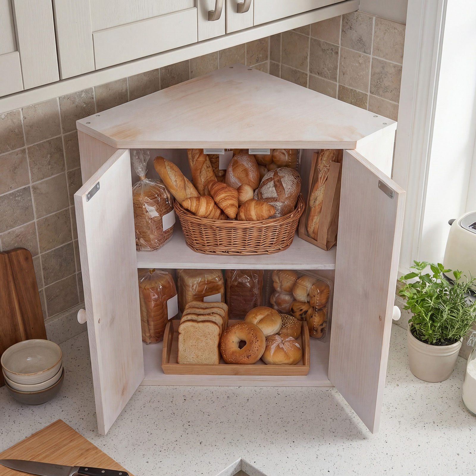 COSTWAY Corner Bread Box for K - Kitchen Baking Corner incelemesi ve fiyatı