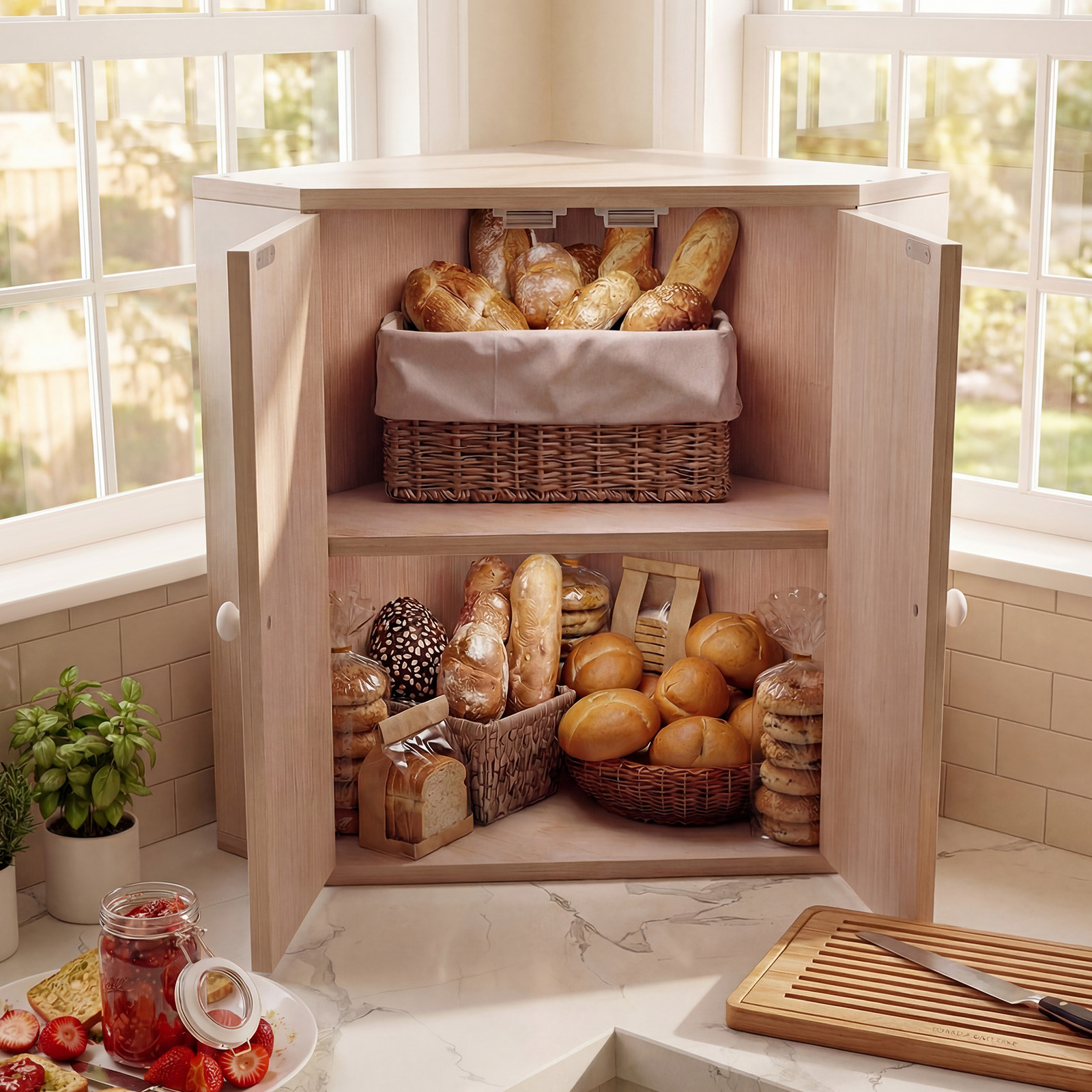 COSTWAY Corner Bread Box for K - Kitchen Baking Corner incelemesi ve fiyatı