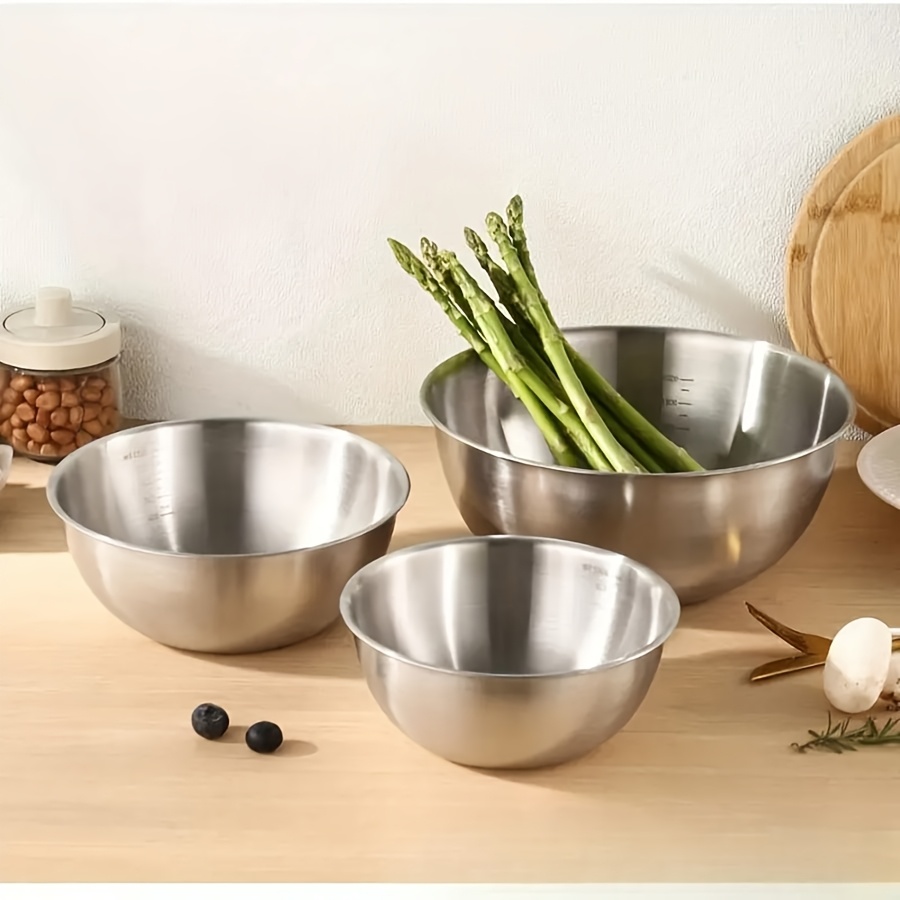 3pcs Stainless Steel Salad Bow - Kitchen Baking Store incelemesi ve fiyatı