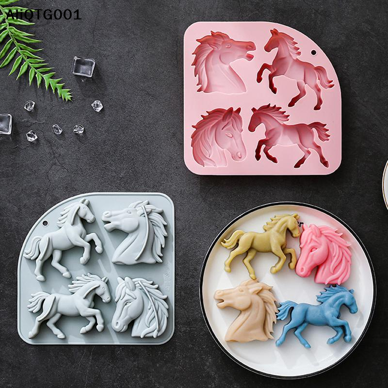 4-Cavity 3D Horse Silicone Mol - Kitchen Baking Cake incelemesi ve fiyatı