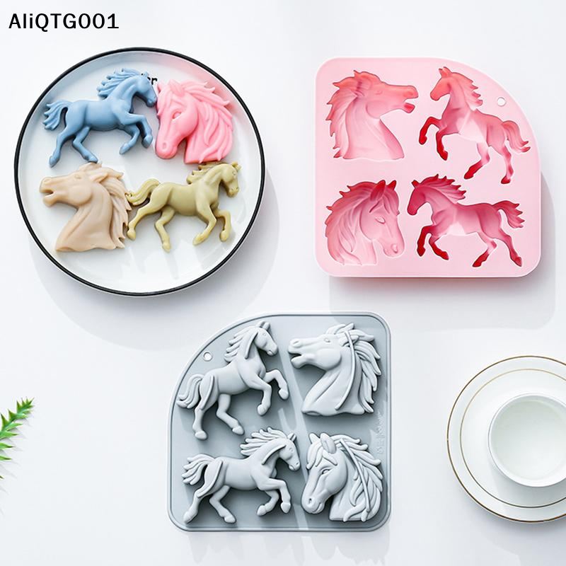 4-Cavity 3D Horse Silicone Mol - Kitchen Baking Cake incelemesi ve fiyatı