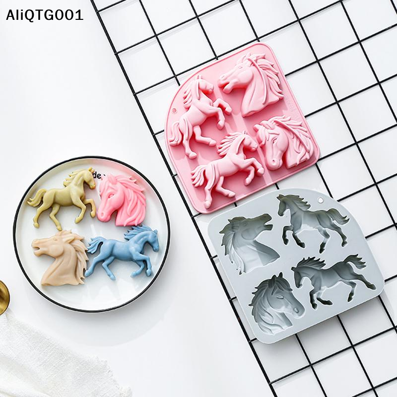 4-Cavity 3D Horse Silicone Mol - Kitchen Baking Cake incelemesi ve fiyatı