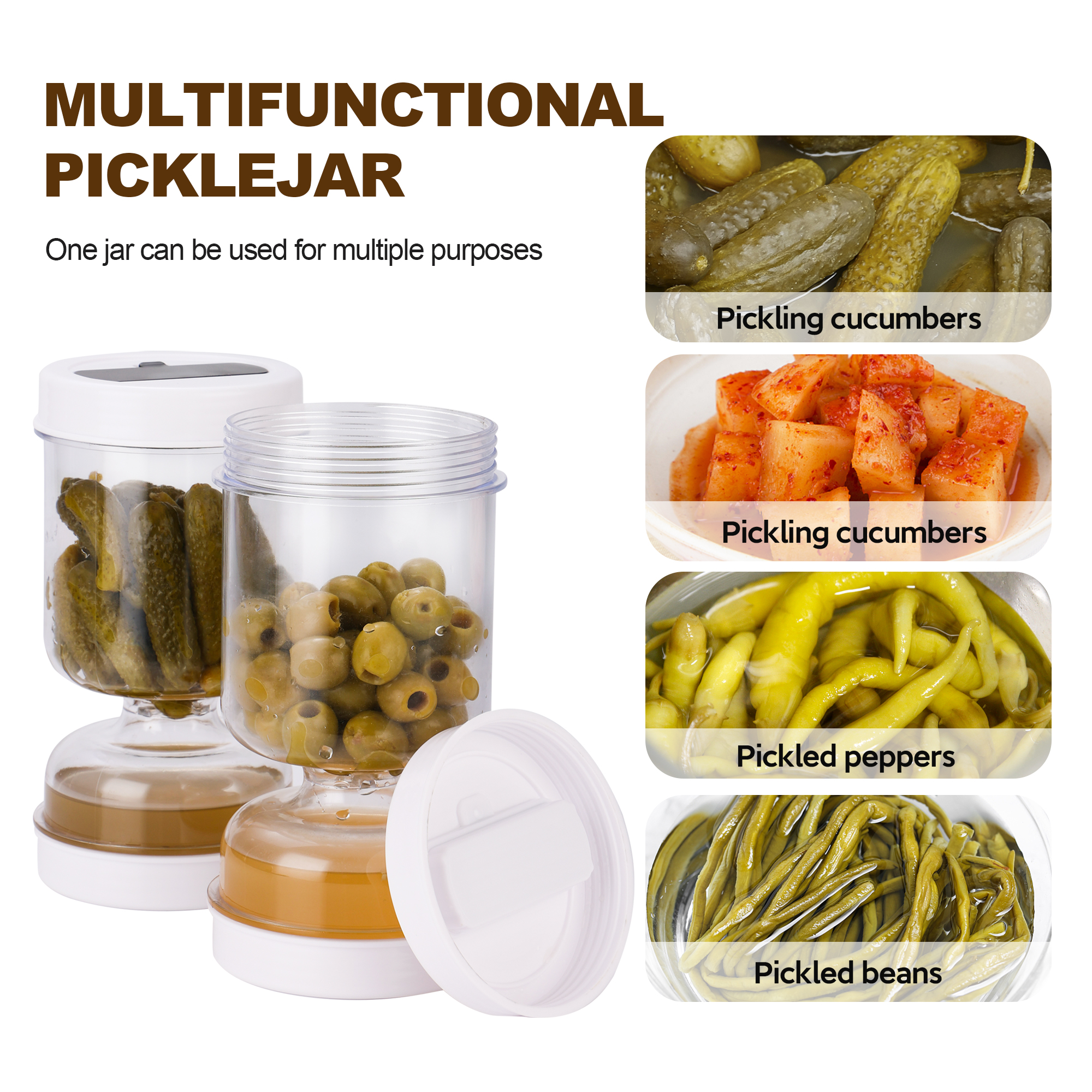 Olive and Pickle Strainer Jar, - Kitchen Bank incelemesi ve fiyatı